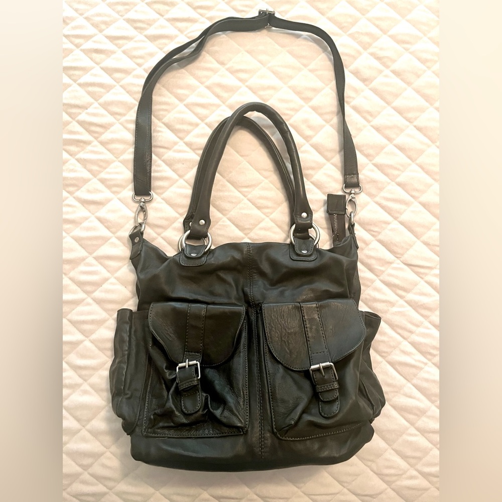 Dark Loden Green Brampton of London handbag